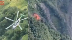 Σοκαριστικό βίντεο από την πτώση ελικοπτέρου στη Γεωργία που έκανε επιχείρηση διάσωσης: Ούρλιαζαν οι άνθρωποι που κατέγραφαν τις εικόνες