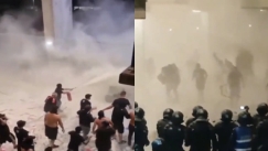 Άγρια επεισόδια οπαδών με την αστυνομία στη Ρουμανία και το ντέρμπι Ντιναμό-Στέαουα (vid)