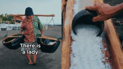 Η τελευταία στο είδος της: Γυναίκα στην Ινδονησία φτιάχνει το πιο σπάνιο αλάτι στον κόσμο (vid)