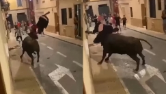 Χάος στην Ισπανία: Η τρομακτική στιγμή που μαινόμενος ταύρος ποδοπατάει και «ξεκοιλιάζει» έφηβο στη μέση του δρόμου (vid) 