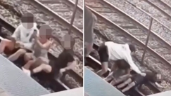 Τρομακτικά πλάνα: Έβγαζαν selfie στις γραμμές του τρένου και χτυπήθηκαν από 600 βολτ (vid)