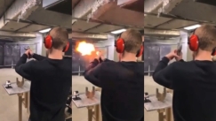 Τρομακτικό βίντεο δείχνει τη στιγμή που νεαρός παραλίγο να αυτοπυροβοληθεί 