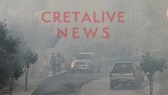 Φωτιά στο χωριό Δαφνές του Ηρακλείου: Πληροφορίες ότι ξεκίνησε από δυναμιτάκι