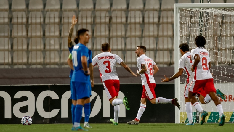 Μάλτα - Ελλάδα: Το γκολ του Ντεγκαμπριέλε για το 1-1 (vid)