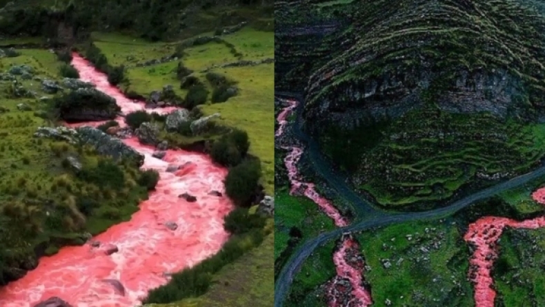 «Κόκκινος Ποταμός»: Το περίεργο φαινόμενο στο Περού (vid)