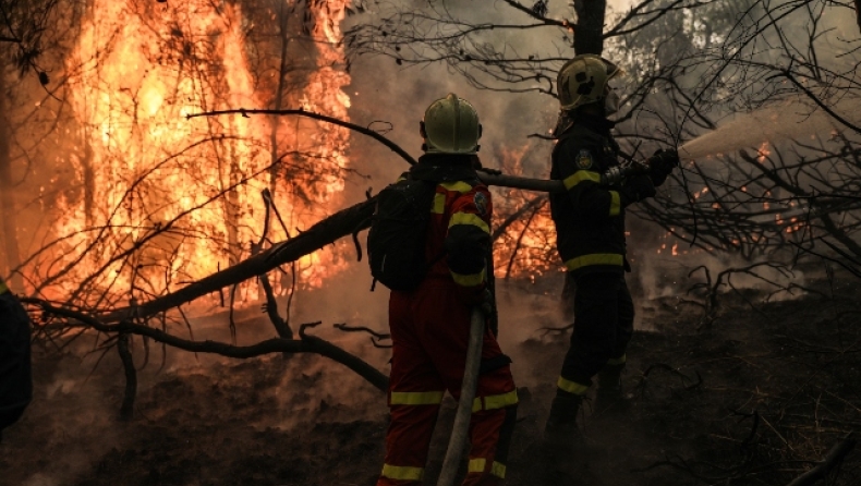 Ανεξέλεγκτη η φωτιά στην Κάρυστο: Εκκενώνονται χωριά (vid)