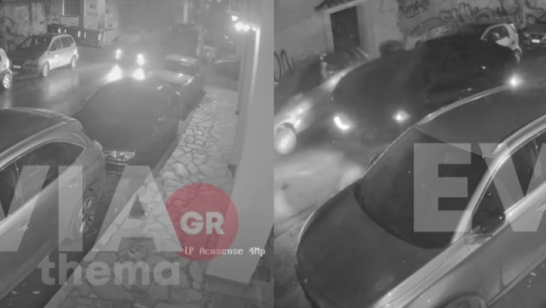 Τρομακτικό τροχαίο στην Εύβοια: Κάμερα ασφαλείας κατέγραψε τη στιγμή της σύγκρουσης (vid)