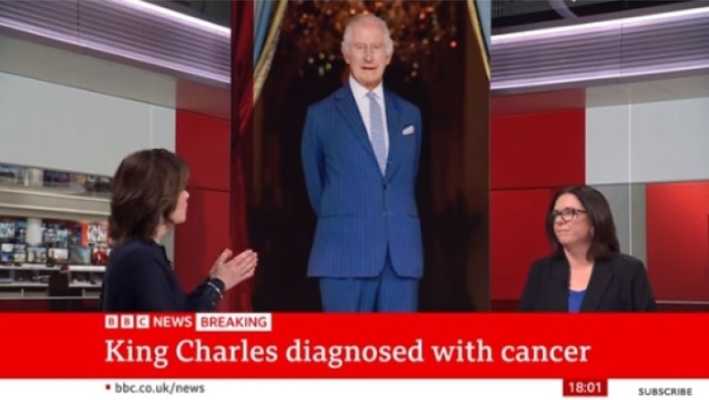 Βασιλιάς Κάρολος: Η στιγμή που το BBC ανακοινώνει ότι ο μονάρχης διαγνώστηκε με καρκίνο (vid)