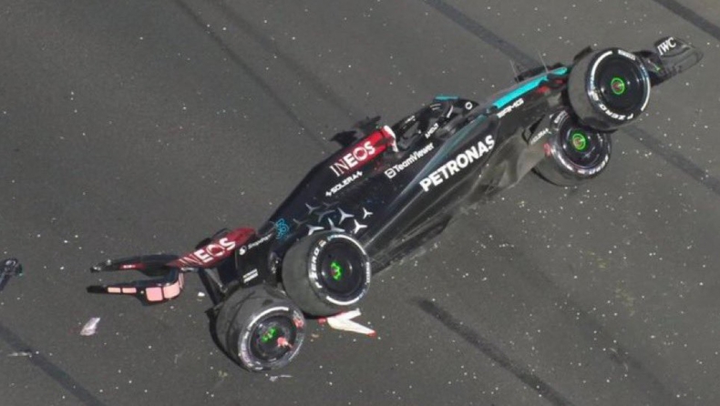 F1 - To τρομακτικό ατύχημα του Ράσελ στην «εκπνοή» του GP Αυστραλίας (vid)