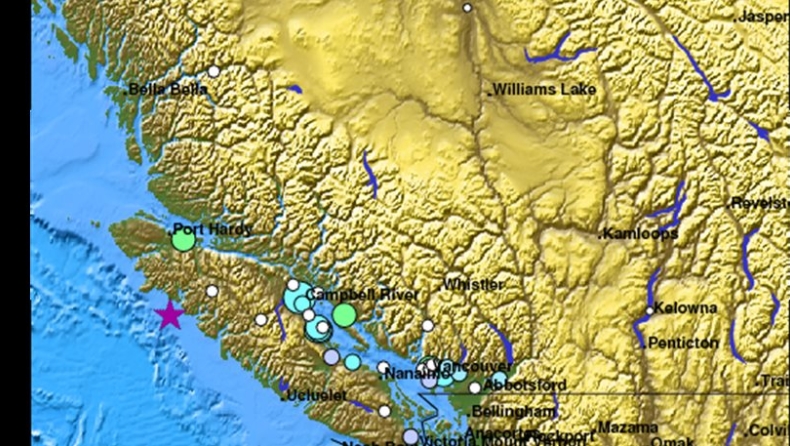 Σεισμός 6,7 Ρίχτερ στον Καναδά