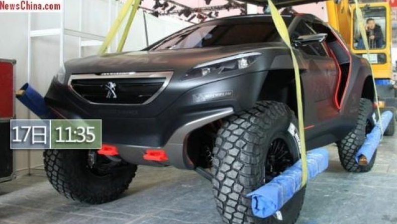 Το Peugeot 2008 DKR λίγο πριν την επίσημη παρουσίαση