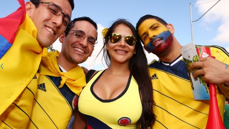 Νίκη και στη... γυναικεία εξέδρα για Κολομβία! (pics)