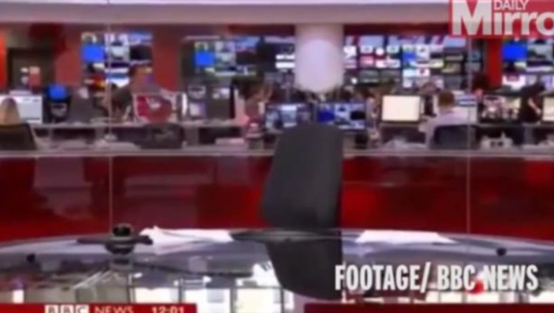 BBC: Δελτίο χωρίς τον παρουσιαστή (vid)