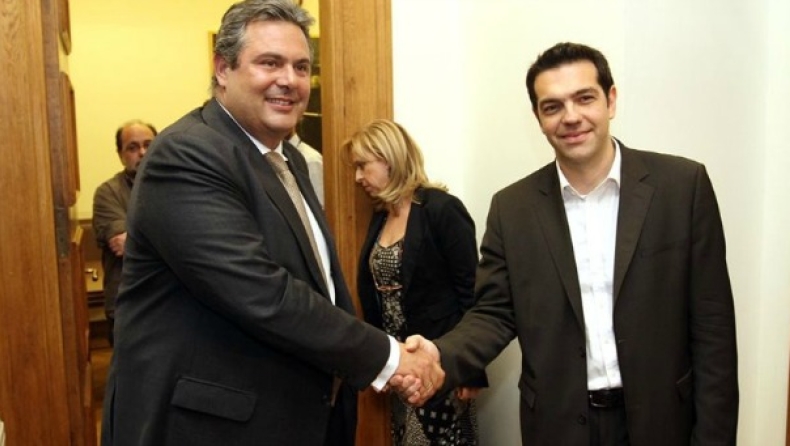 «Άνοιγμα» ΣΥΡΙΖΑ σε Καμμένο για κυβέρνηση σωτηρίας