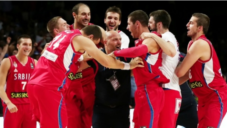 Mundobasket 2014 - Το… πάρτι στα αποδυτήρια των Σέρβων! (vids)
