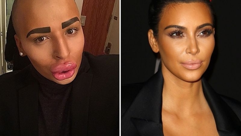 Άντρας πλήρωσε εκατοντάδες χιλιάδες δολάρια για να μοιάσει στην Kim Kardashian(pics)