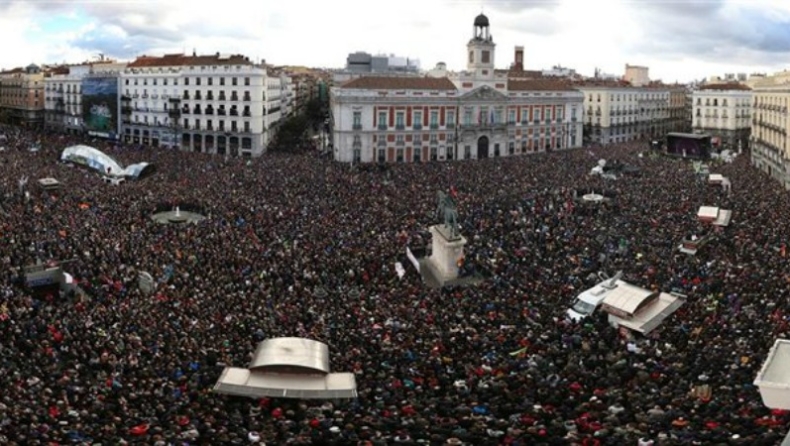 Ισπανία: Μεγάλη διαδήλωση των Podemos εναντίον των μέτρων λιτότητας