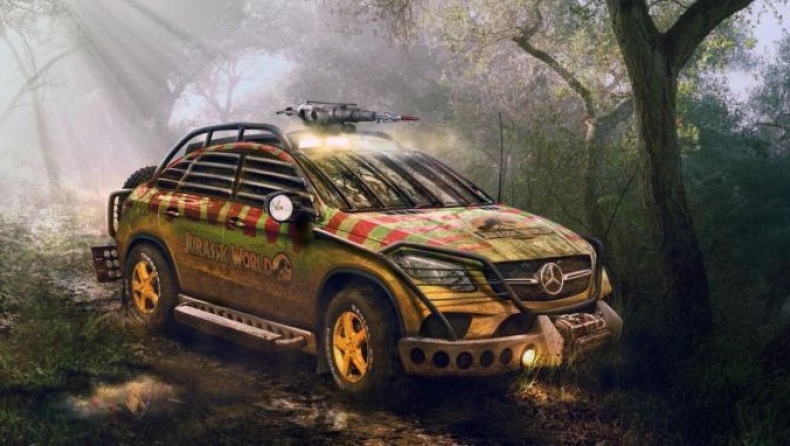 Η Mercedes GLE στο Jurassic Park [video]