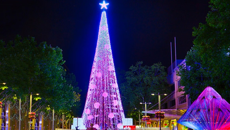 Με 518.000 λαμπάκια έβαλε το χριστουγεννιάτικο δέντρο του στο Ρεκόρ Γκίνες (vid)