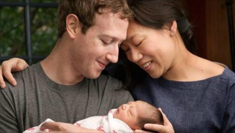 Ο Ζάκερμπεργκ έγινε μπαμπας και δωρίζει το 99% των μετοχών του Facebook