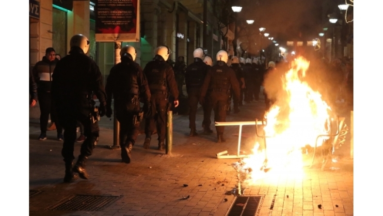13 people arrested in central Athens clashes