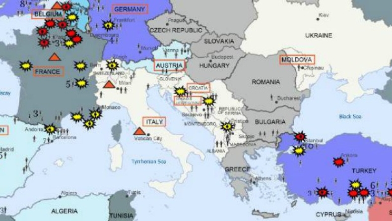Η εξάπλωση του ISIS στην Ευρώπη (pic)