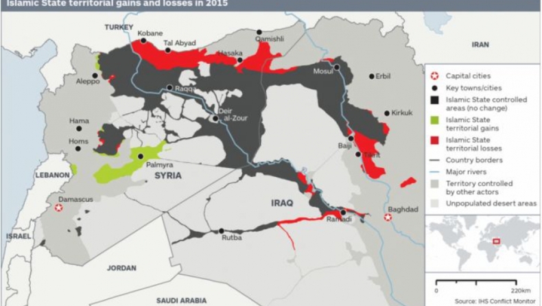 Πόσο έδαφος έχασε και πόσο κέρδισε φέτος το ISIS