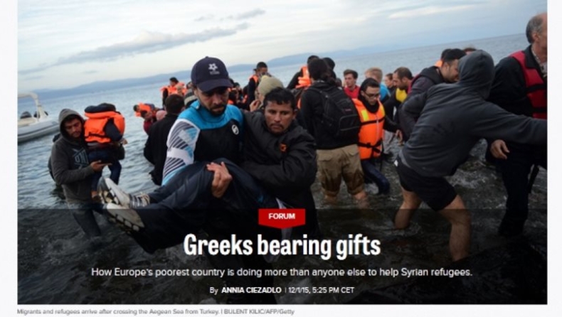«Πως οι φτωχότεροι Έλληνες, κάνουν τα πάντα για να βοηθήσουν τους πρόσφυγες»