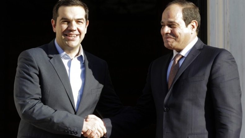Tsipras, Sisi, Anastasiades sign "Declaration of Athens"