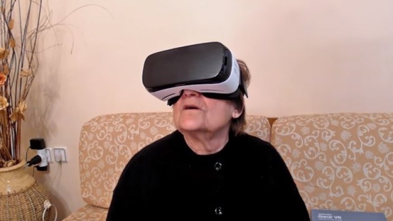 Μια γιαγιά από την Κοζάνη στην εικονική πραγματικότητα (vid)
