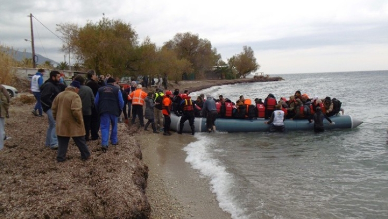 Αμείωτος ο ρυθμός έλευσης προσφύγων στη Μυτιλήνη