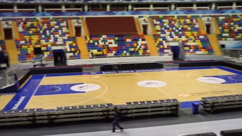 Προπόνηση στην «Mega Sports Arena» η ΤΣΣΚΑ (vid)