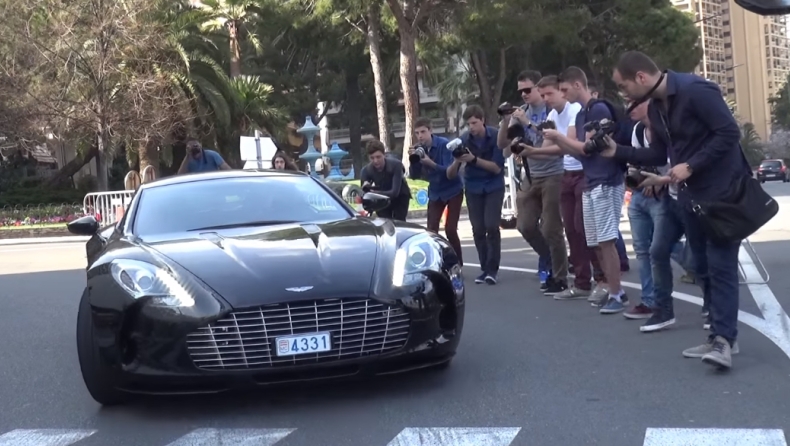 Μια Aston Martin ξεσηκώνει το Μονακό (video)