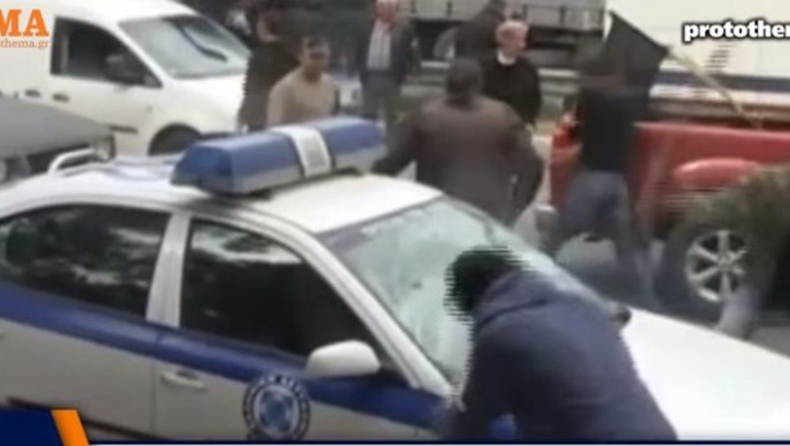 Συνελήφθη ο «μαγκουροφόρος» που έσπασε περιπολικό της αστυνομίας στο Χαϊδάρι