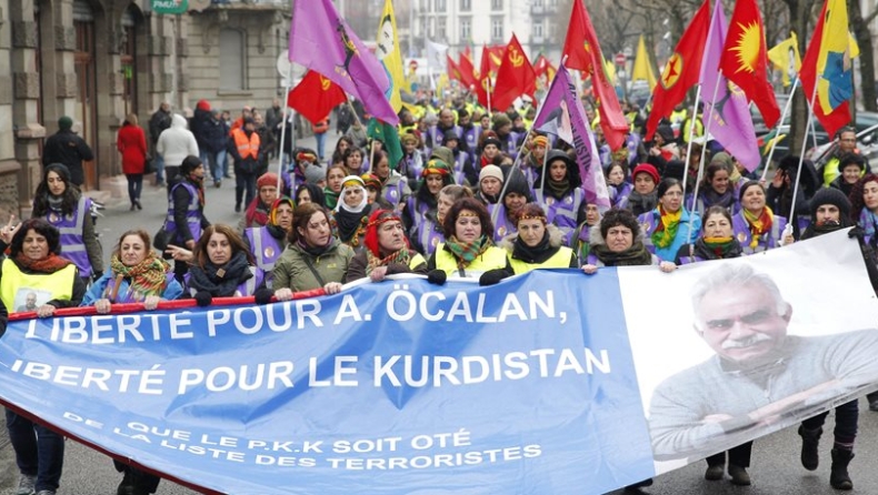 Στρασβούργο: Χιλιάδες Κούρδοι διαδήλωσαν υπέρ της αποφυλάκισης του Οτσαλάν