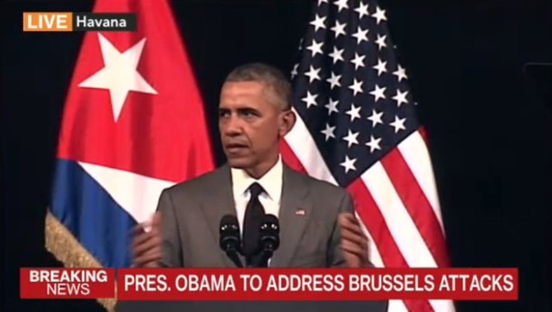 Ομπάμα για το μακελειό στις Βρυξέλλες: Πρέπει να ενωθούμε όλοι κατά της τρομοκρατίας