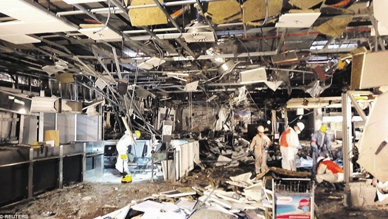 Εικόνα απόλυτης καταστροφής στο αεροδρόμιο των Βρυξελλών (pics)