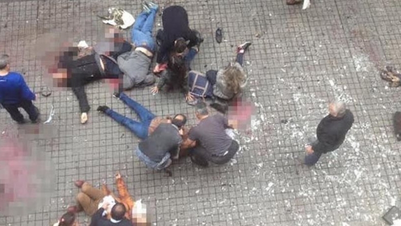 Σκηνές τρόμου δευτερόλεπτα μετά την επίθεση στην Κωνσταντινούπολη (vid)
