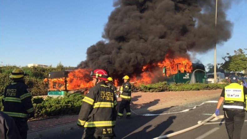 Έκρηξη παγιδευμένου λεωφορείου στην Ιερουσαλήμ! Τουλάχιστον 20 τραυματίες (viid)