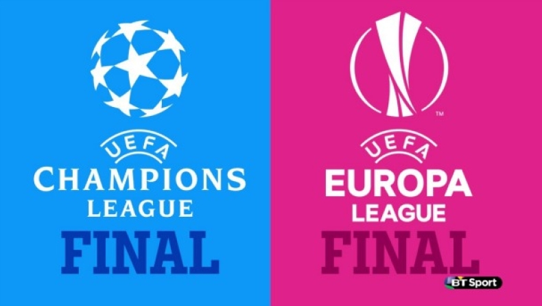 Τελικοί Champions και Europa League στο youtube!