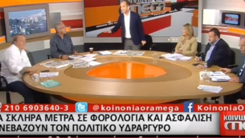 Χαμός στον αέρα του Mega ανάμεσα σε Μπάρκα και Κεγκέρογλου (vid)