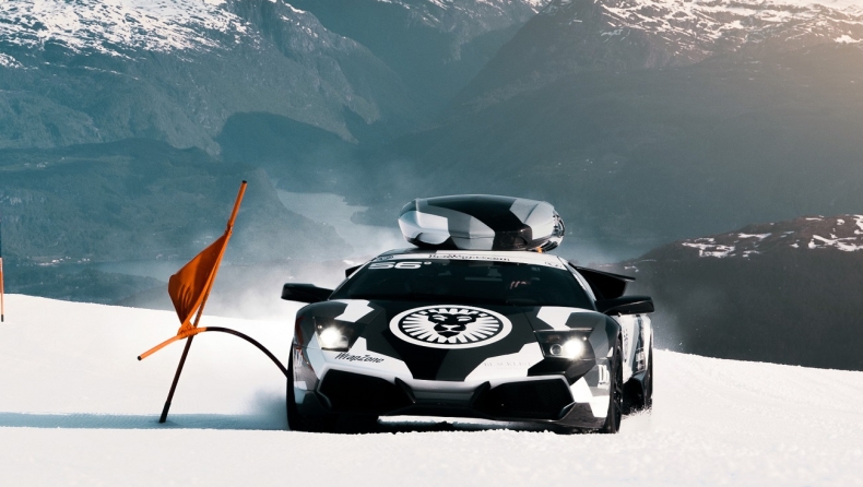 Τι κάνει μια Lamborghini στον παγετώνα; (video)