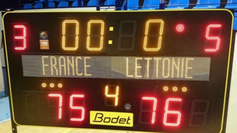 Γαλλία - Λετονία 75-76