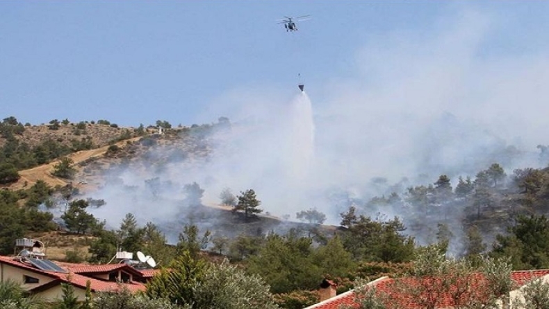 Δυστυχώς εκτός ελέγχου η φωτιά στην Κύπρο (vid)