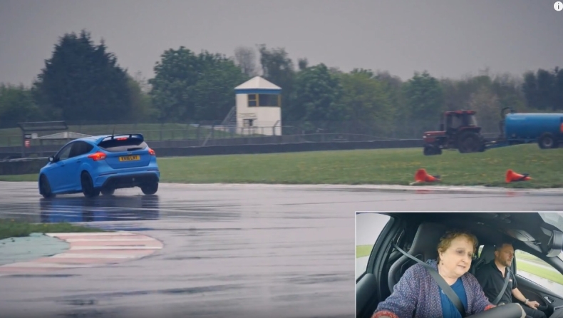 Μητέρα 60 ετών «ντριφτάρει» το Ford Focus RS (Video)