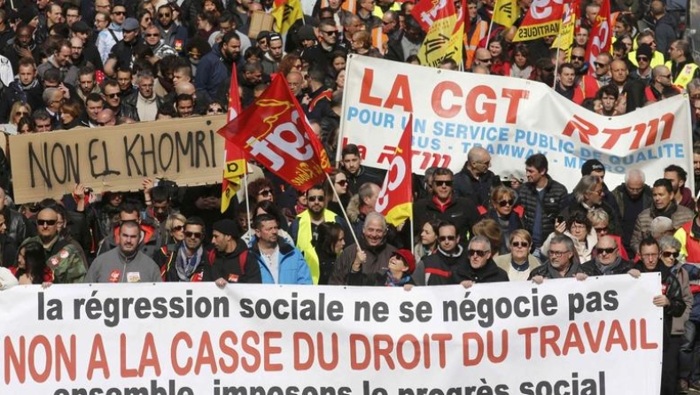 Πρώτη φορά απαγόρευση διαδήλωσης των γαλλικών συνδικάτων