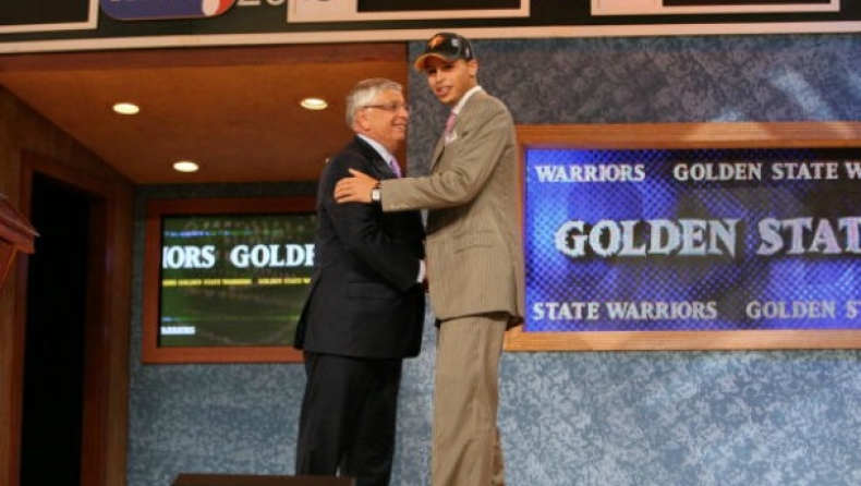 «...Golden State Warriors select Stephen Curry...» (vids)