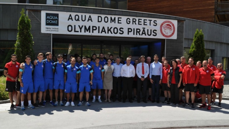 Οι ευχές του Aqua Dome για Ολυμπιακό!