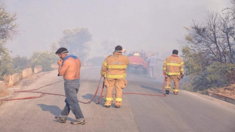 Τεράστια καταστροφή στην Χίο από τη φωτιά (pics)