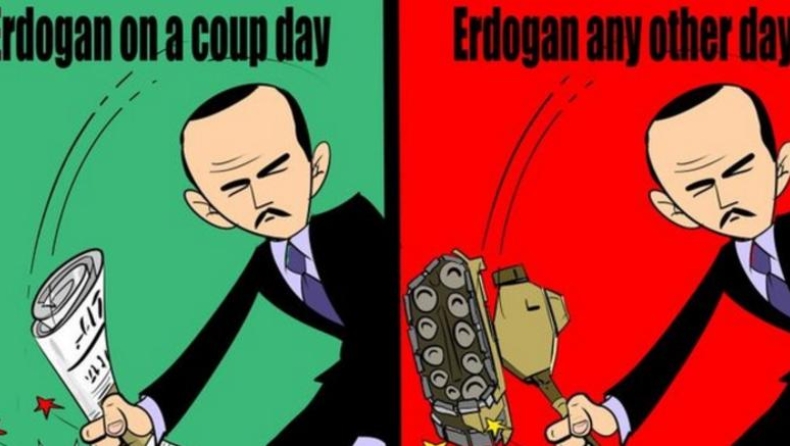 Ο Ερντογάν πηγή έμπνευσης για τους γελοιογράφους (pics)
